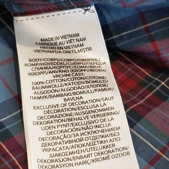 Polo Ralph Lauren Shirt Oxford Button Down LS Mens Size Medium Plaid Classic - Picture 9 of 13